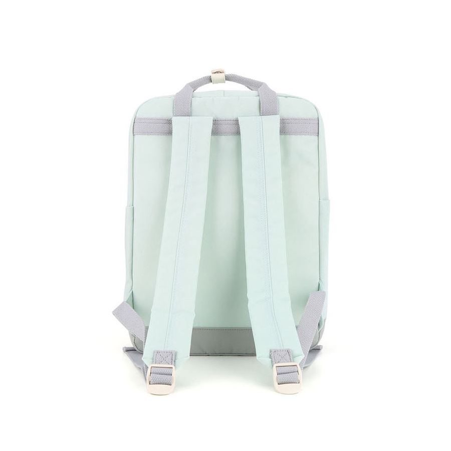 Damen City-Rucksack in Mint-Grau mit Reißverschluss – Himawari – Bild 3