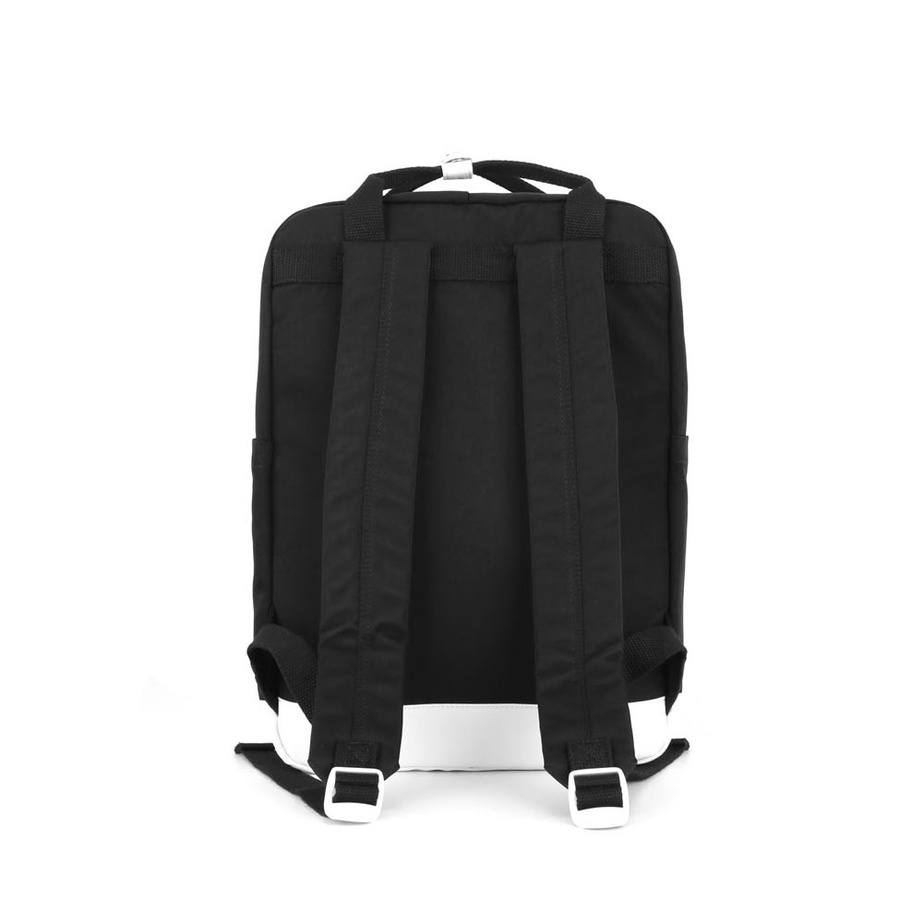 Schwarzer, geräumiger Damen Rucksack mit Außentasche – Himawari – Bild 3