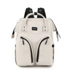 Praktischer Damen Rucksack aus Polyester in Ecru – Himawari