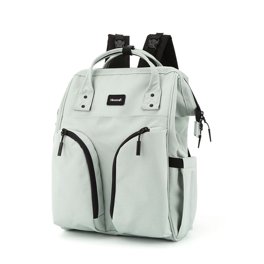 Mintgrüner Mommy Bag Rucksack mit Thermotaschen – Himawari – Bild 2