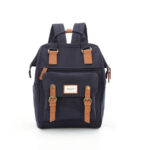 Geräumiger Rucksack aus wasserabweisendem Polyester in Dunkelblau mit Laptopfach – Himawari