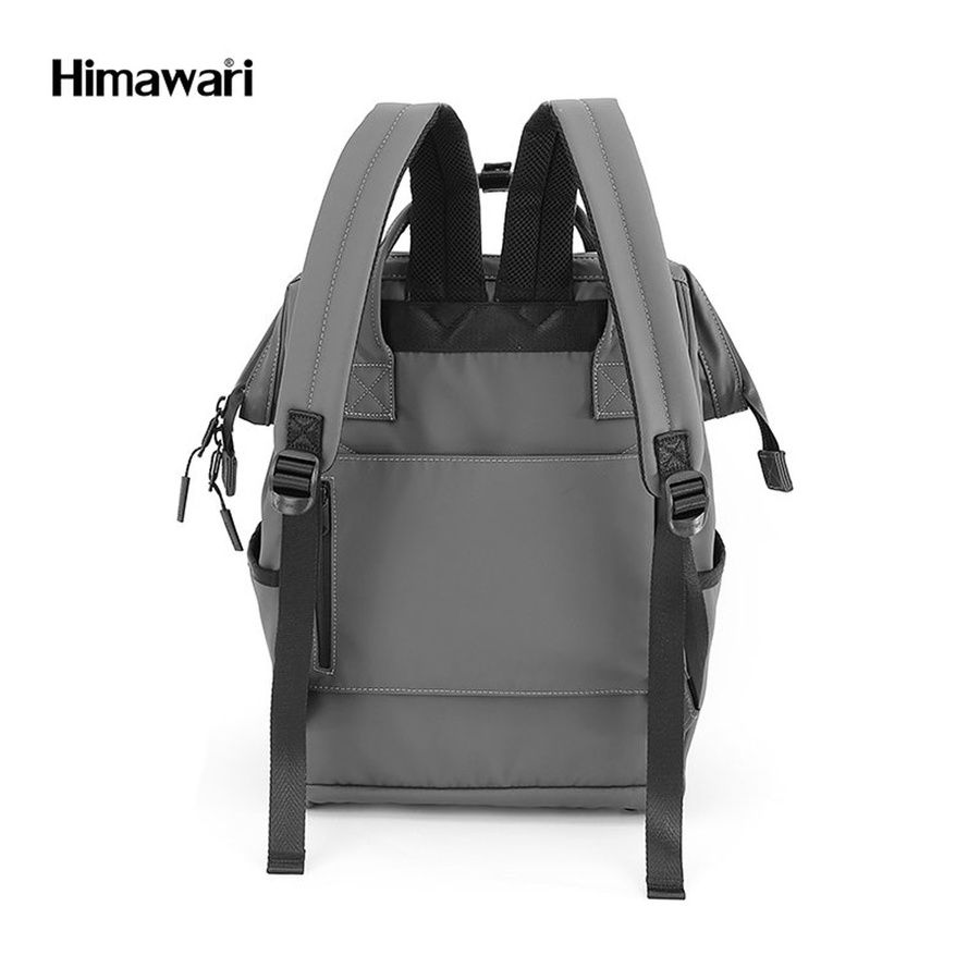 Wasserdichter Nylon-Rucksack in Dunkelgrau mit USB-Anschluss – Himawari – Bild 3