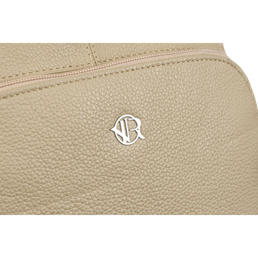 Damen Rucksack aus echtem Leder in Beige – Rovicky – Bild 5