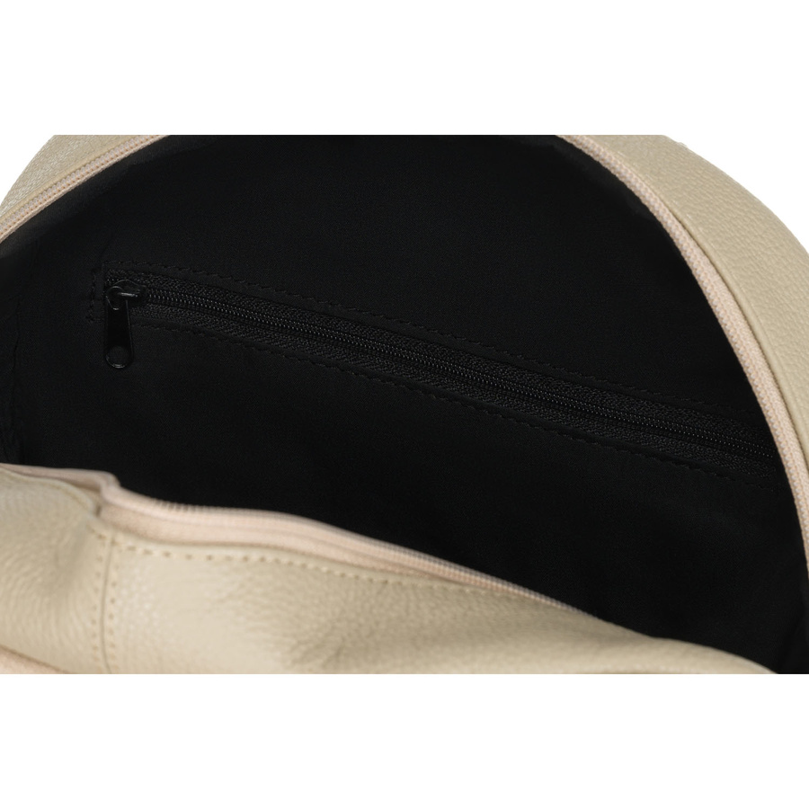 Damen Rucksack aus echtem Leder in Beige – Rovicky – Bild 7