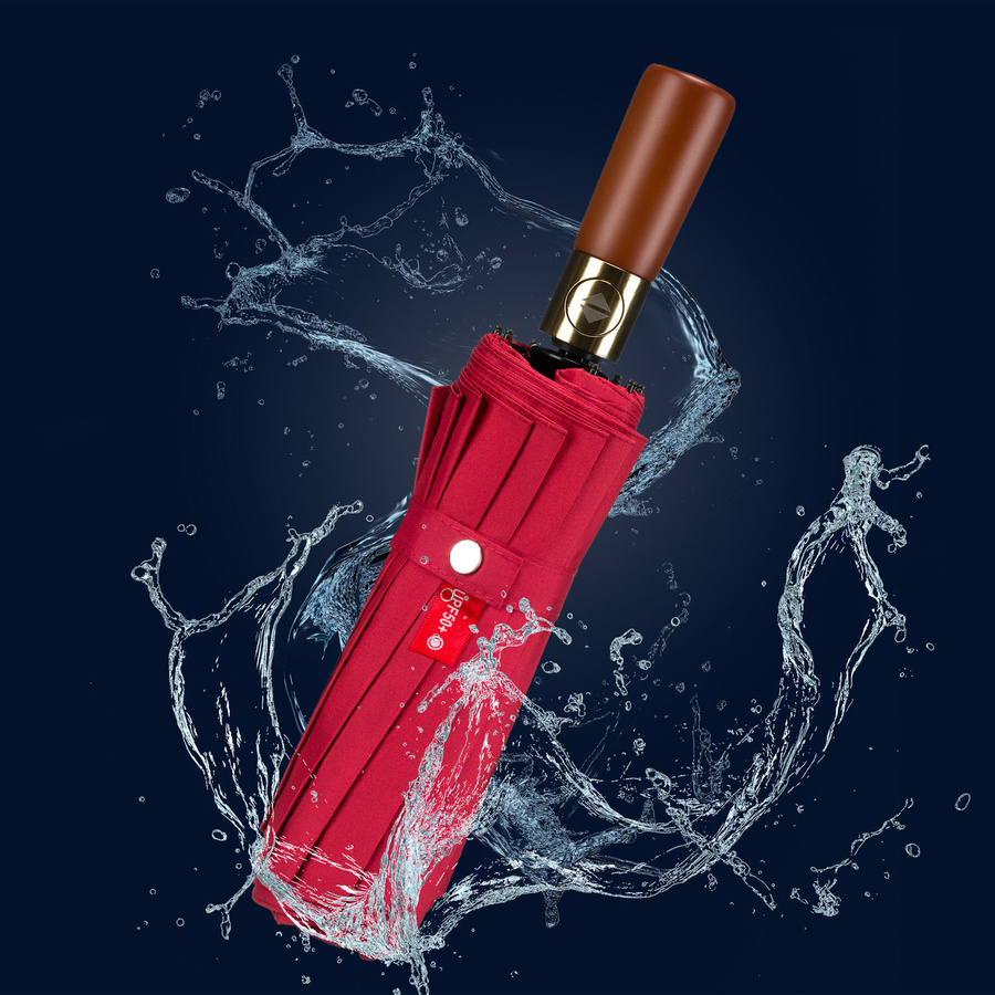 Roter Regenschirm mit automatischer Öffnung – Peterson – Bild 9