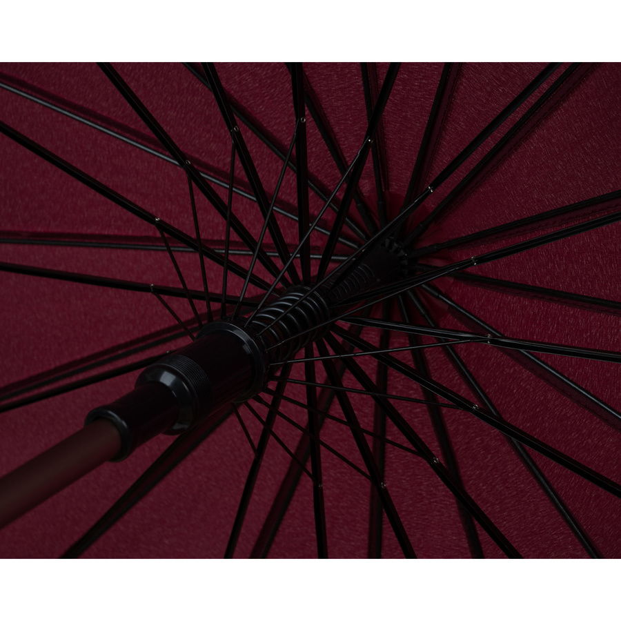 Roter, eleganter Behörden-Regenschirm – Peterson – Bild 13