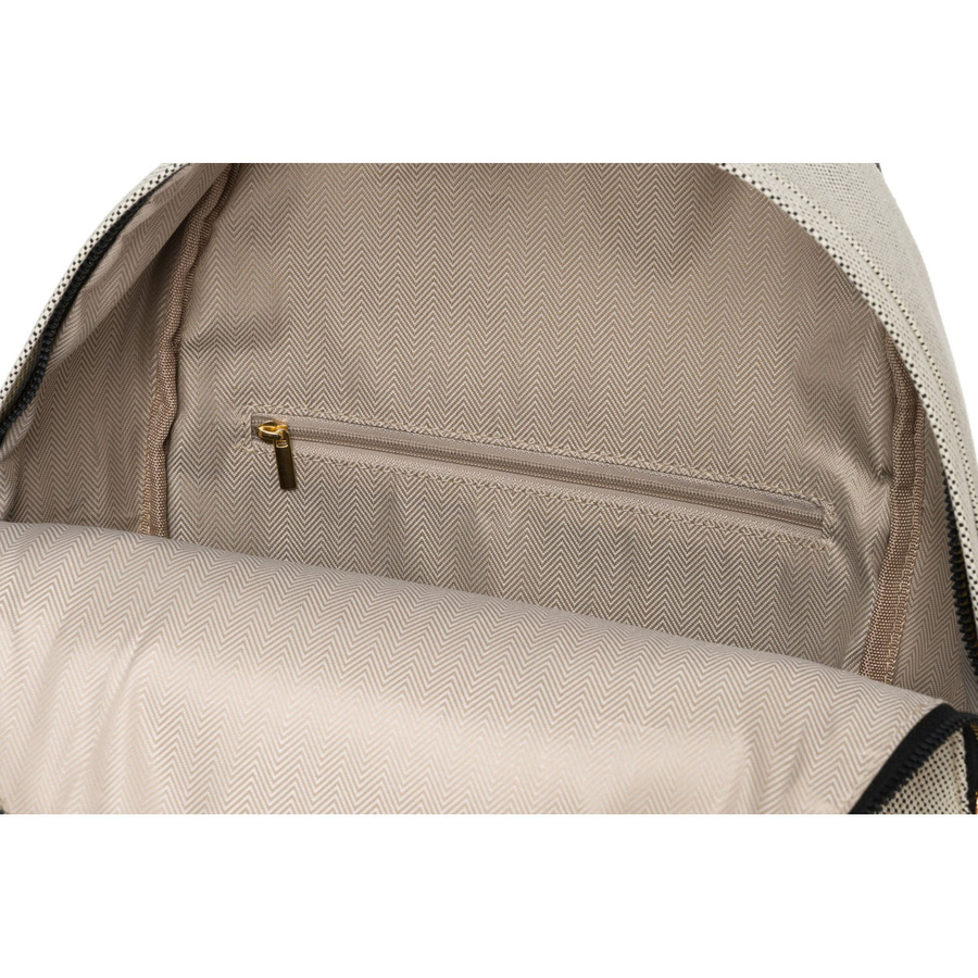 Großer, urbaner Damen Rucksack in Beige aus Canvas – Peterson – Bild 10