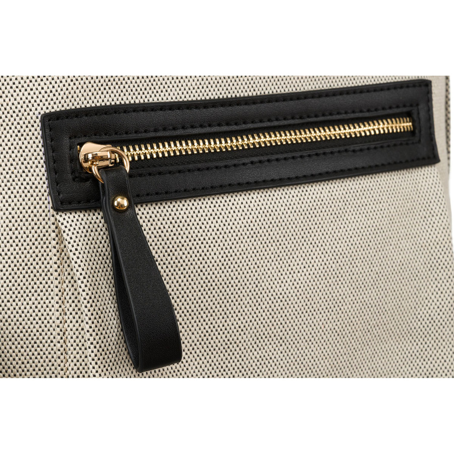 Großer, urbaner Damen Rucksack in Beige aus Canvas – Peterson – Bild 9