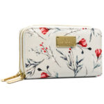 Stilvolle Damen Geldbörse aus Öko-Leder mit Blumenmuster – Peterson