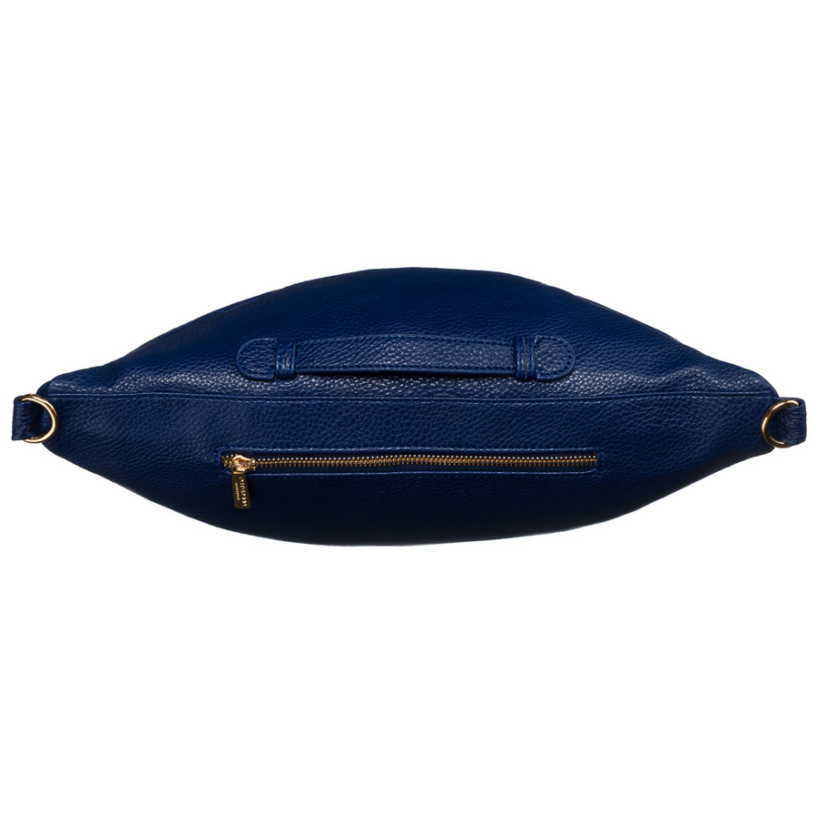 Dunkelblaue sportliche Damen Gürteltasche aus Öko-Leder für Hüfte oder Schulter – Peterson – Bild 5