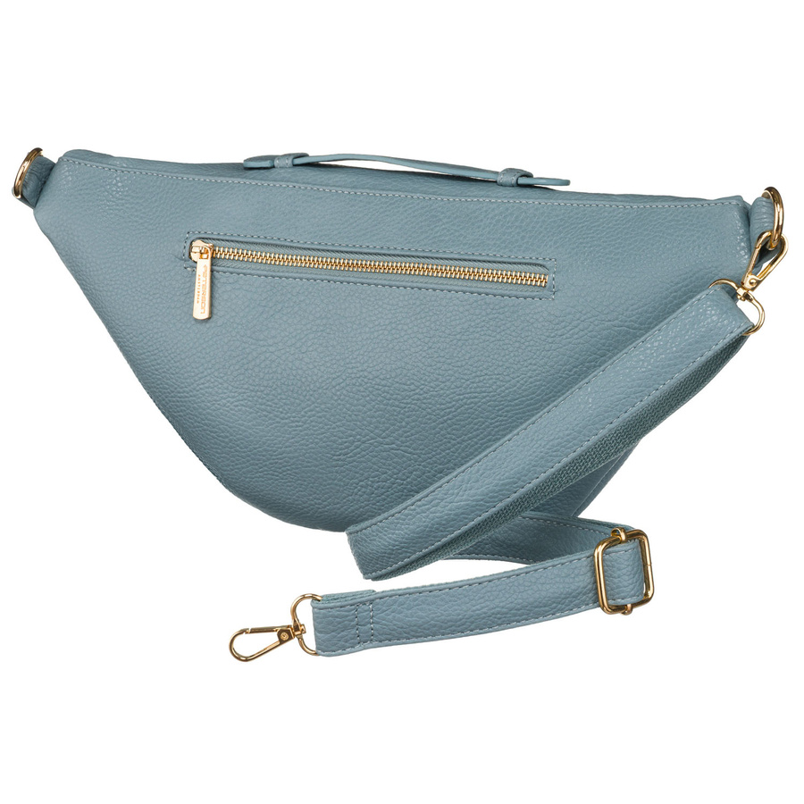 Modische sportliche blaue Damen Gürteltasche für Hüfte, Schulter oder Crossbody aus Öko-Leder – Peterson – Bild 5