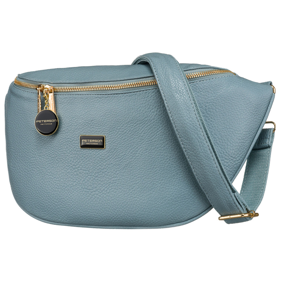 Blaue Damen Hüfttasche Crossbody aus Öko-Leder – Peterson – Bild 3