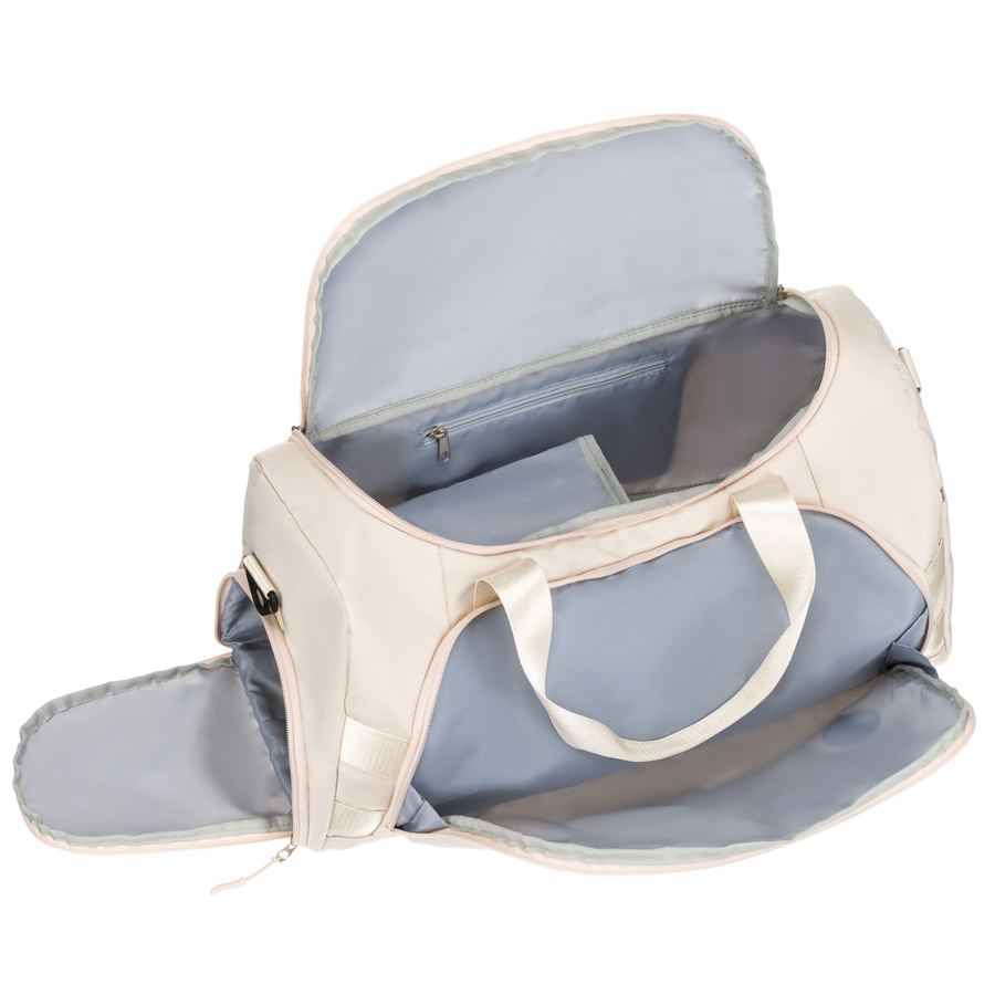 Beige Reisetasche oder Sporttasche aus Polyester – Peterson – Bild 15