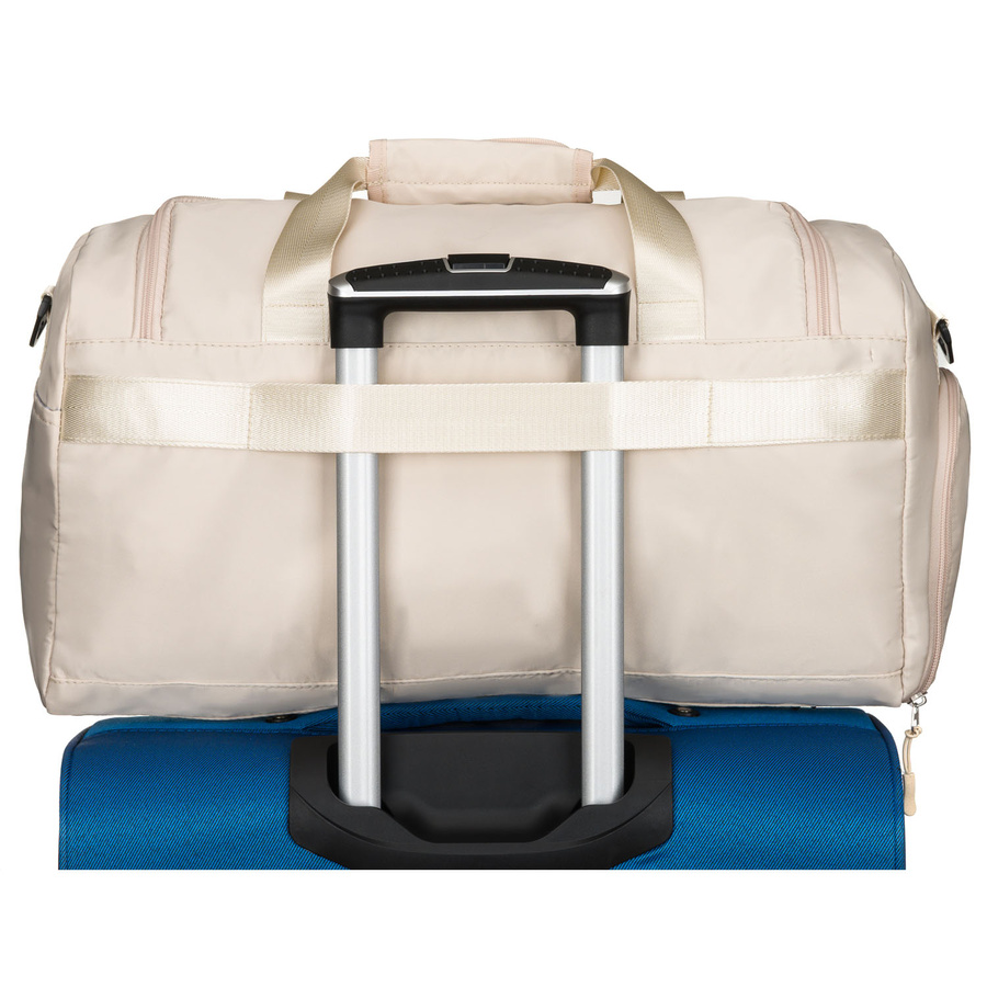 Beige Reisetasche oder Sporttasche aus Polyester – Peterson – Bild 16