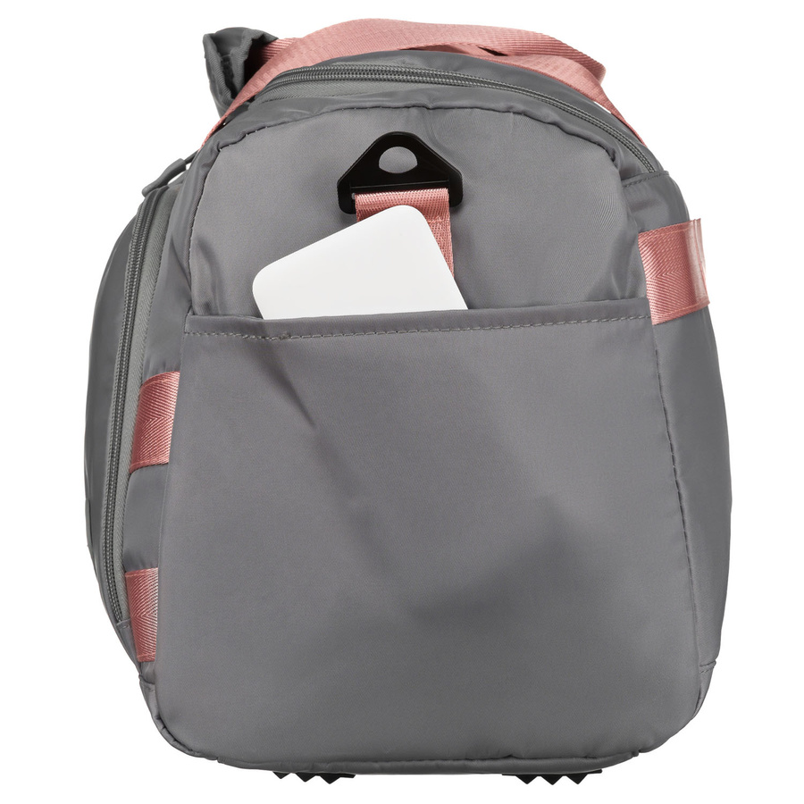 Wochenend-Reisetasche in Grau-Rosa mit Koffergurt – Peterson – Bild 16
