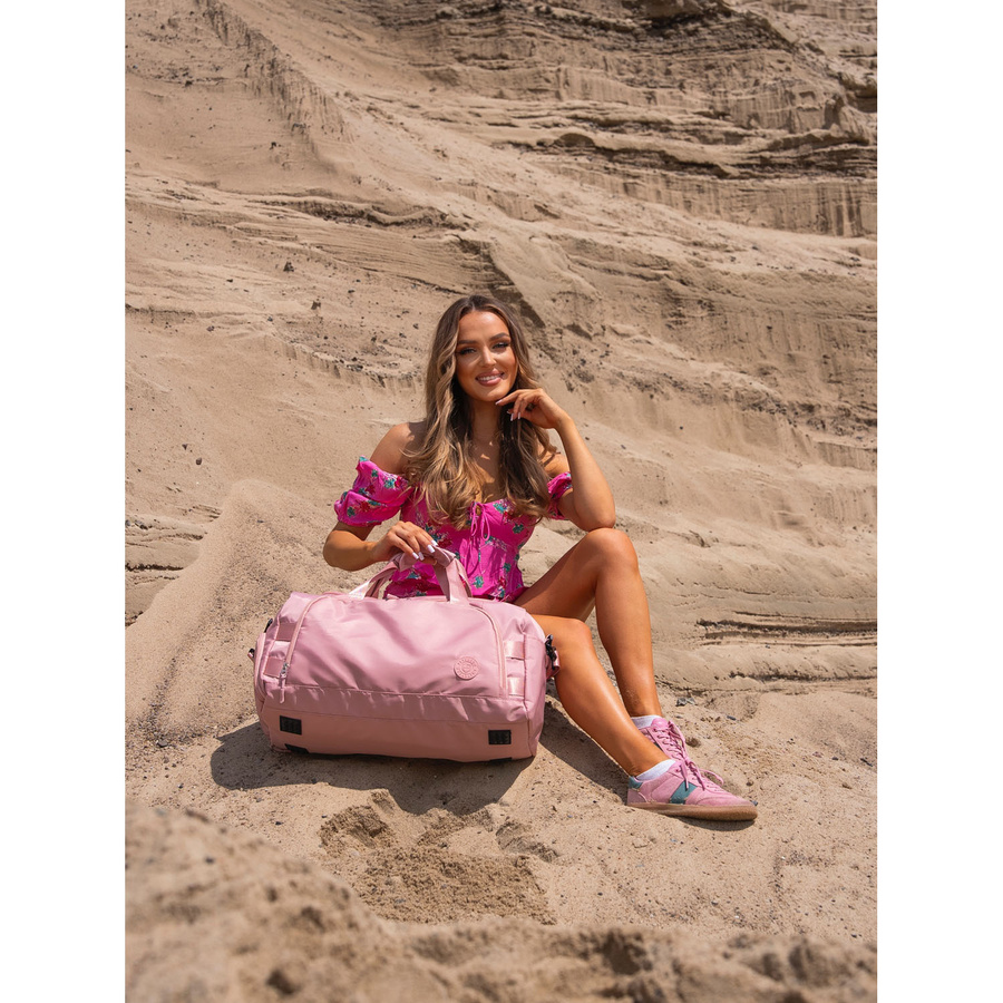 Rosa Wochenend-Reisetasche mit seitlichem Schuhfach – Peterson – Bild 3