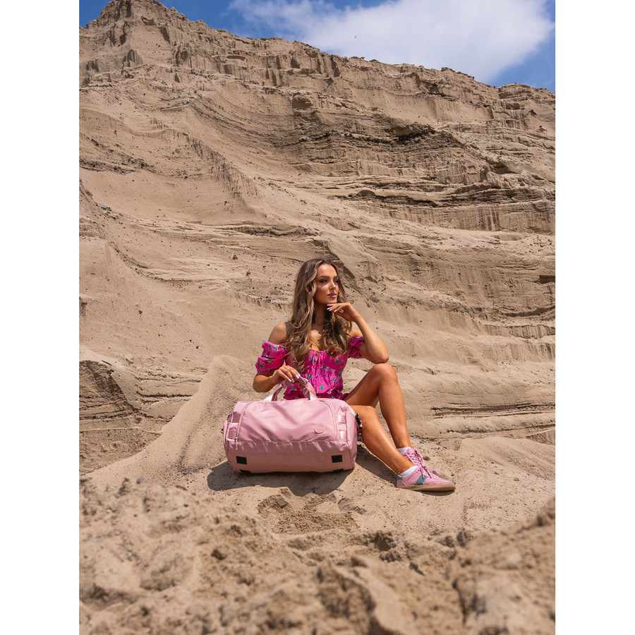 Rosa Wochenend-Reisetasche mit seitlichem Schuhfach – Peterson – Bild 17