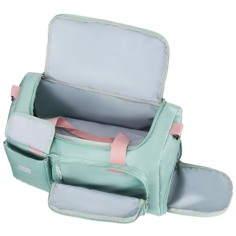 Grün-Rosa Reisetasche aus Polyester mit Reißverschluss – Peterson – Bild 12