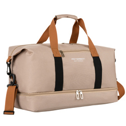 Beige, wasserdichte Reisetasche aus Polyester – Peterson