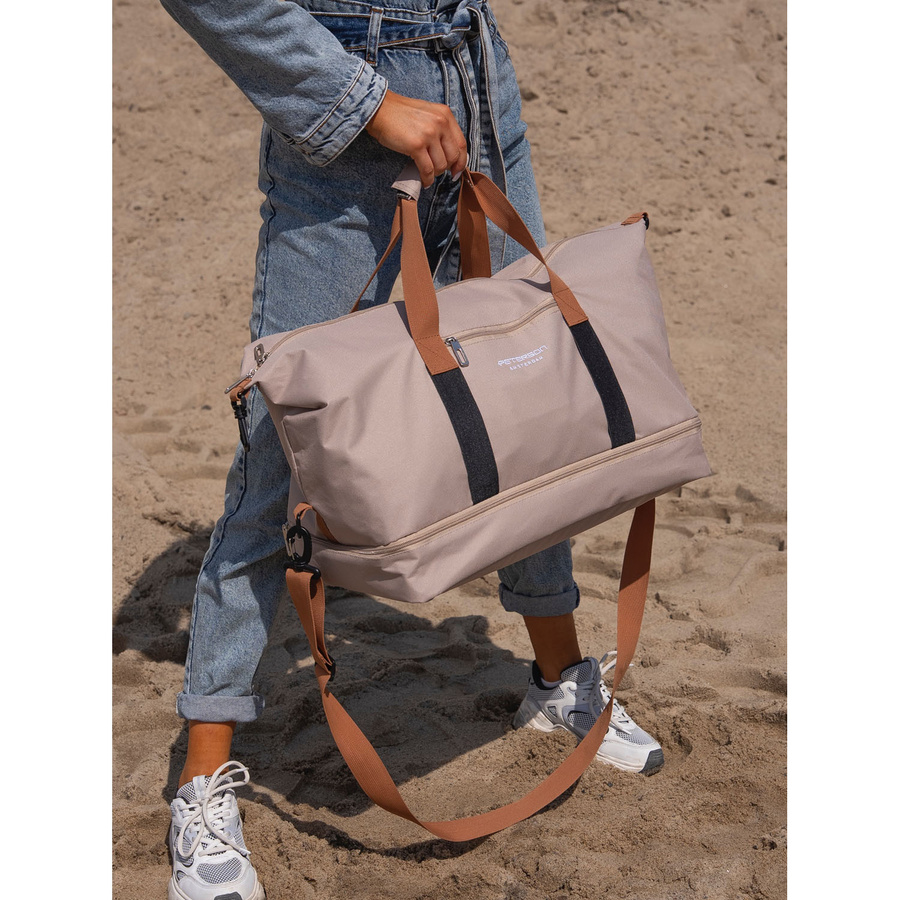 Beige, wasserdichte Reisetasche aus Polyester – Peterson – Bild 6