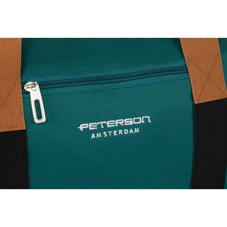 Türkise Wochenendtasche aus Polyester mit Reißverschluss – Peterson – Bild 9