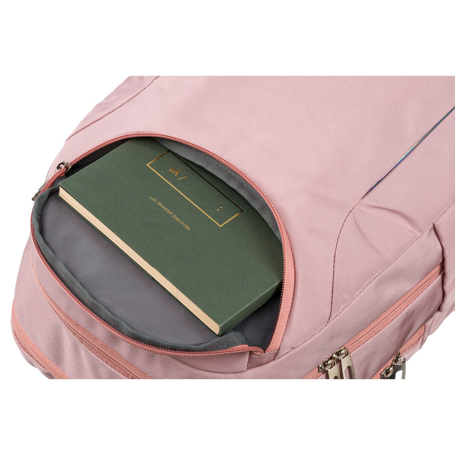 Rosa, urbaner und geräumiger Rucksack aus Nylon mit Laptopfach – Peterson – Bild 19