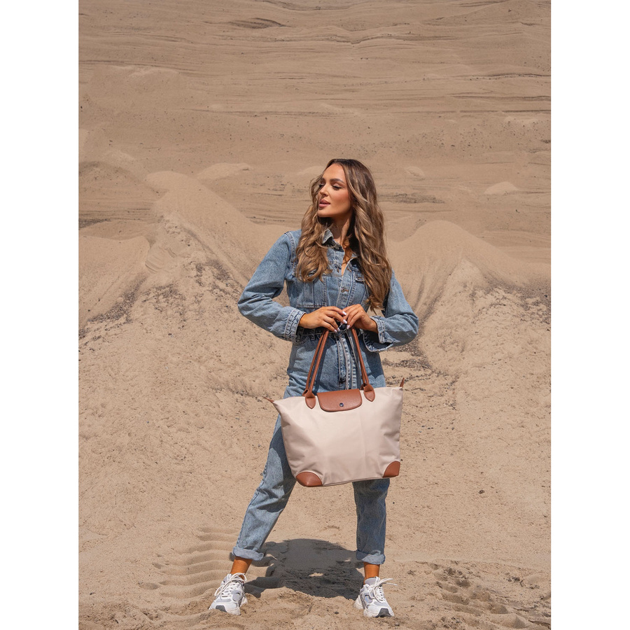 Beige Damen Shopper aus Polyester mit zwei Henkeln – Peterson – Bild 6