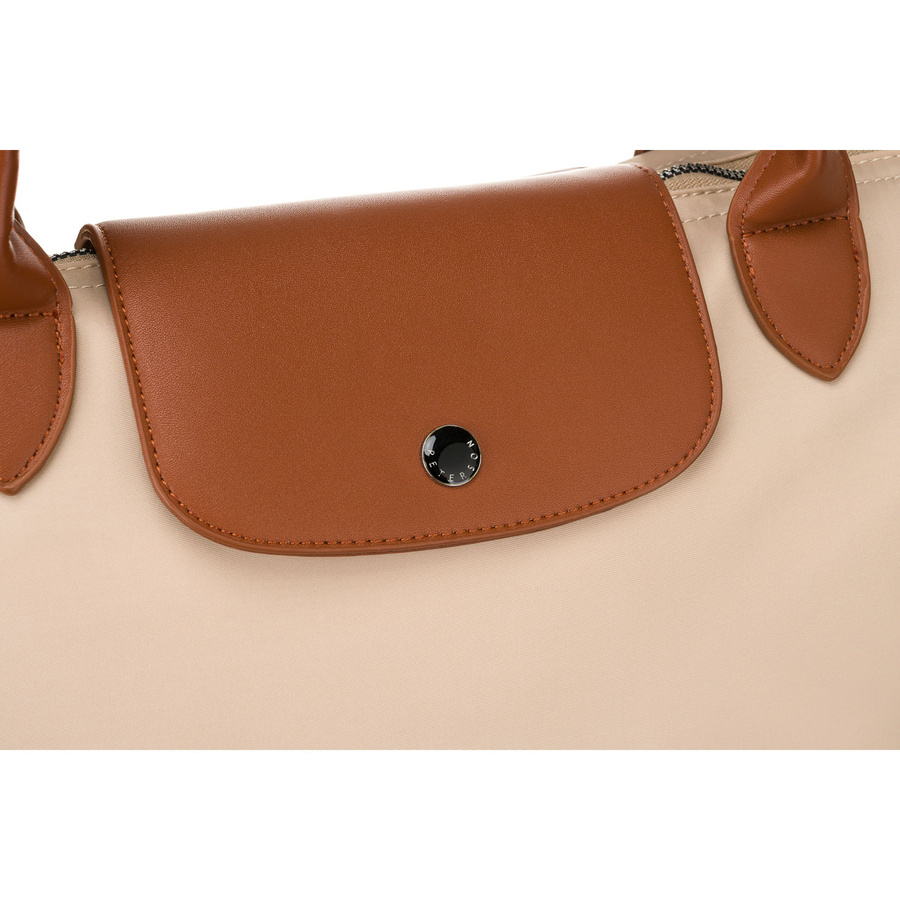 Beige Damen Shopper aus Polyester mit zwei Henkeln – Peterson – Bild 11