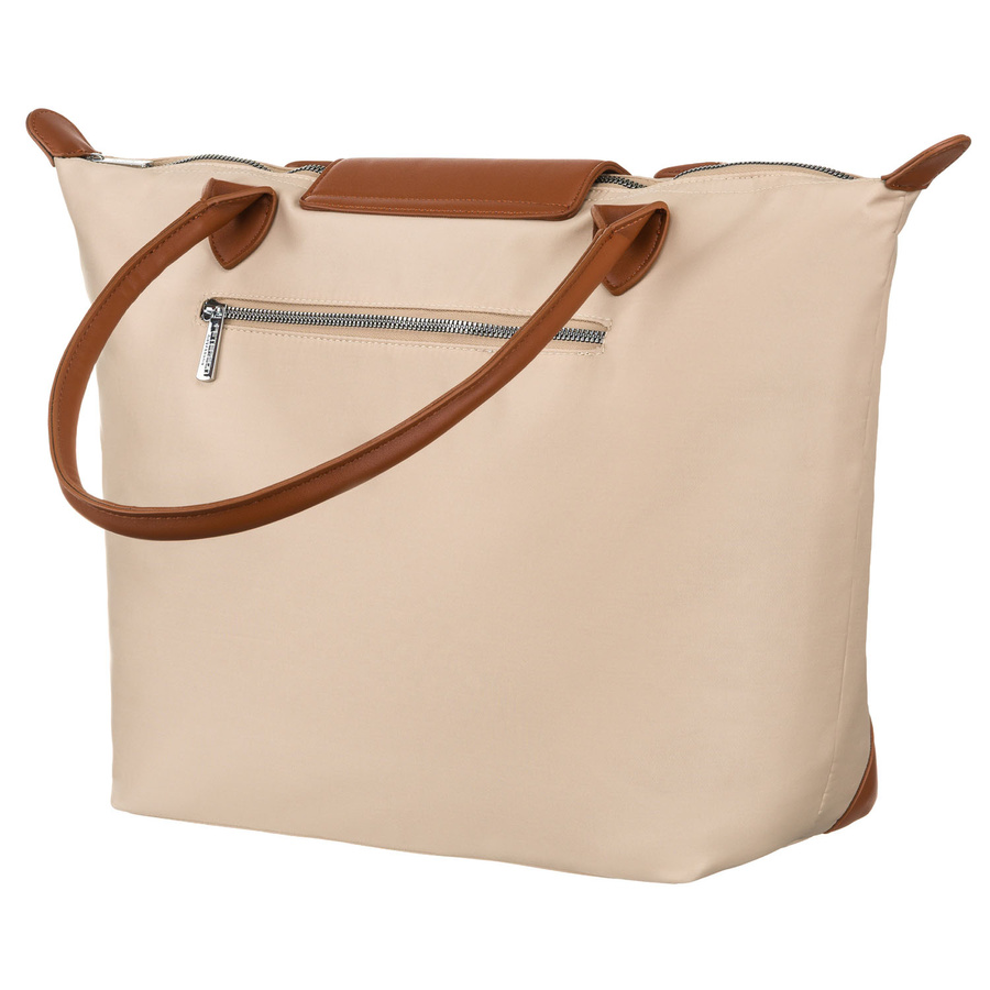 Beige Damen Shopper aus Polyester mit zwei Henkeln – Peterson – Bild 8