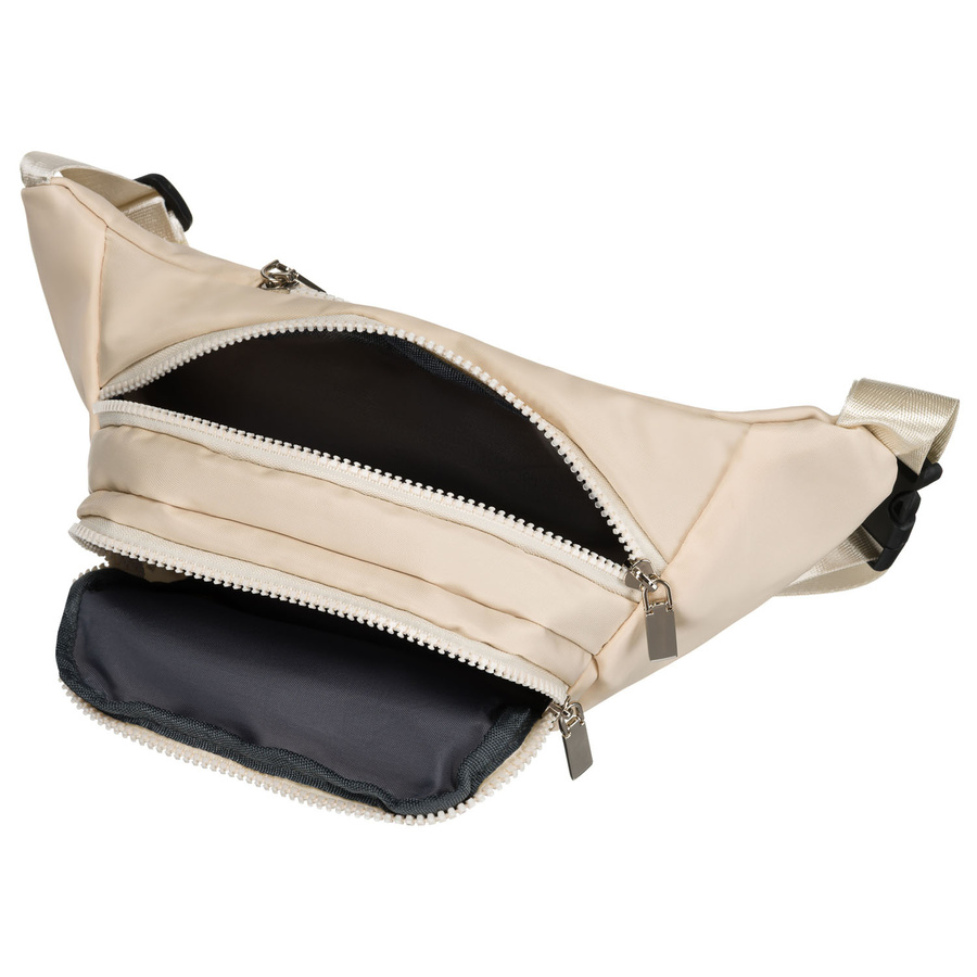 Damen-Bauchtasche aus Polyester in modischer cremefarbener Ausführung – Peterson – Bild 6