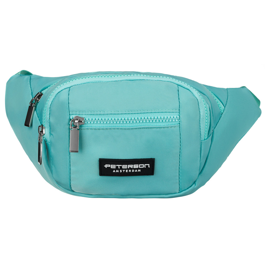 Sportliche Gürteltasche aus Polyester in Mintgrün, mit Reißverschluss – Peterson – Bild 2