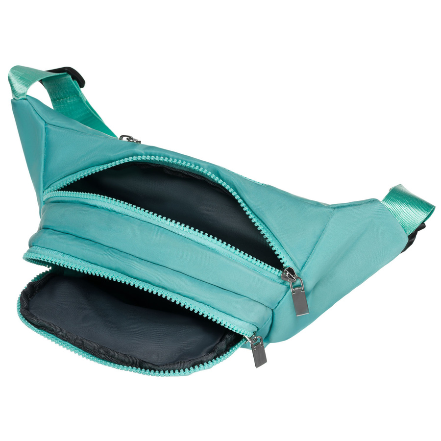Sportliche Gürteltasche aus Polyester in Mintgrün, mit Reißverschluss – Peterson – Bild 6