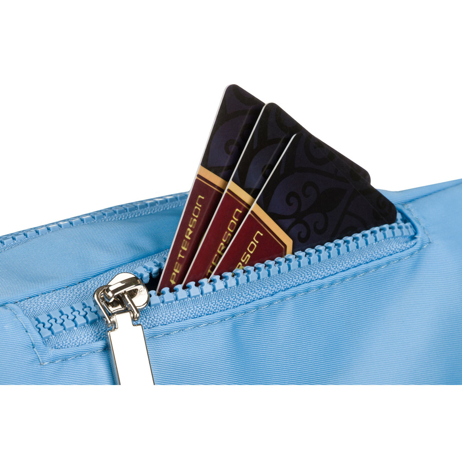 Blaue sportliche Gürteltasche aus Polyester mit Reißverschluss – Peterson – Bild 8