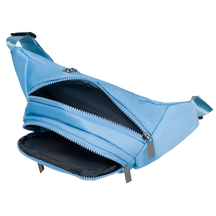 Blaue sportliche Gürteltasche aus Polyester mit Reißverschluss – Peterson – Bild 6