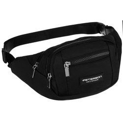 Sportliche schwarze Bauchtasche – Peterson