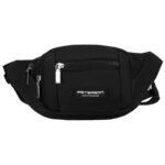 Sportliche schwarze Bauchtasche – Peterson