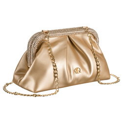 Goldene Damen Clutch aus Öko-Leder – Rovicky