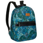 Damen Rucksack in Grün-Blau mit Außentasche – Rovicky