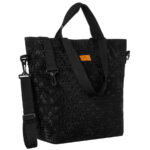 Bequemer Damen-Shopper aus Polyester in Schwarz – Rovicky