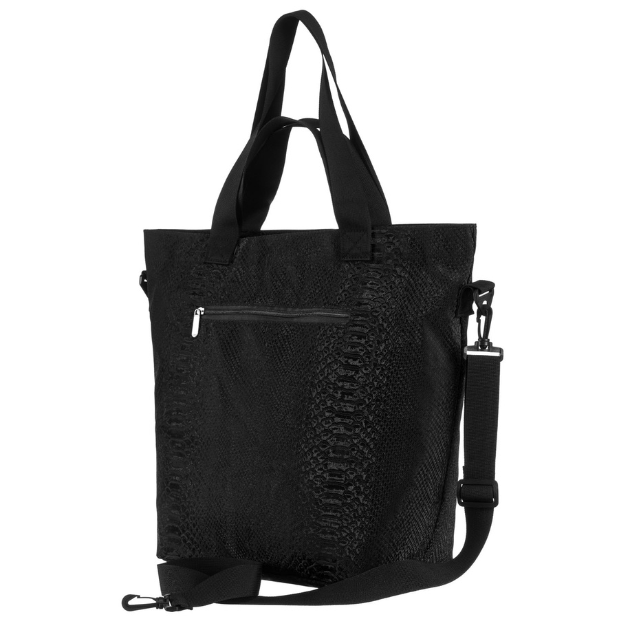 Großer Damen-Shopper aus Polyester in Schwarz mit Tiermuster – Rovicky – Bild 3