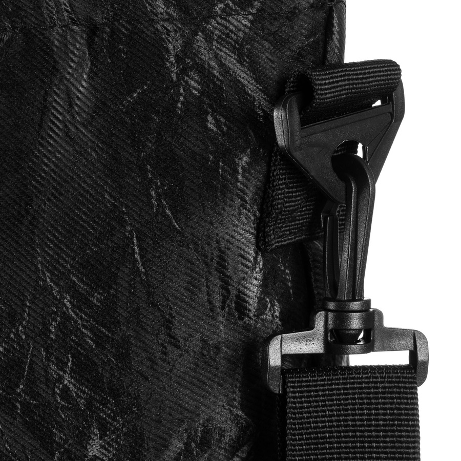 Große Damen-Handtasche in Schwarz mit Marmormuster, mit Reißverschluss - Rovicky – Bild 5