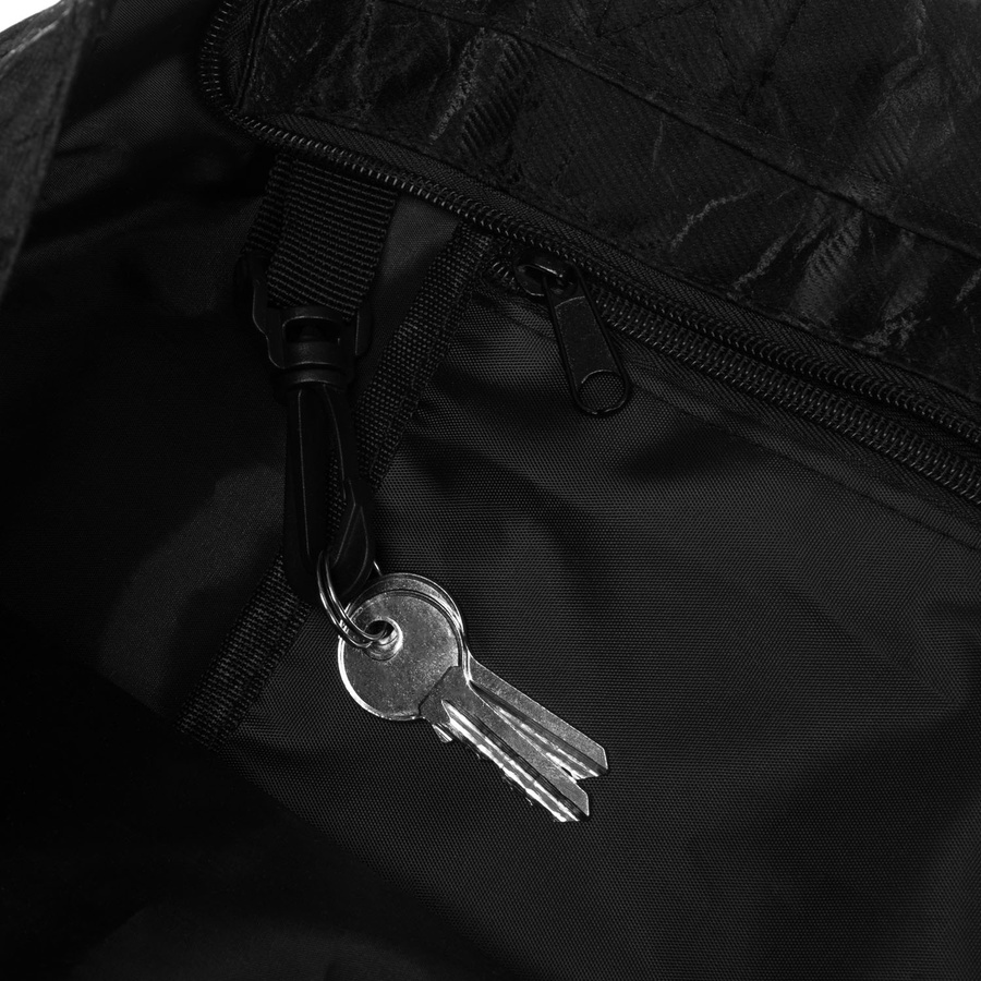 Große Damen-Handtasche in Schwarz mit Marmormuster, mit Reißverschluss - Rovicky – Bild 6