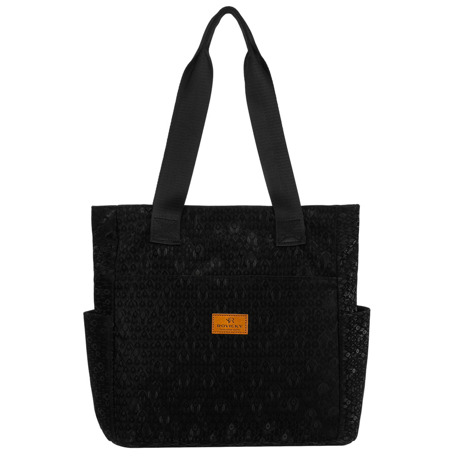 Schwarze Shopper-Tasche aus Stoff – Rovicky – Bild 2