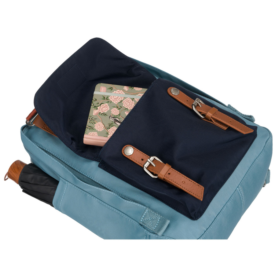 Städtischer Rucksack in Hellblau mit Laptopfach – Himawari – Bild 14
