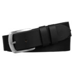 Eleganter, schwarzer Herren-Gürtel aus Leder - Peterson
