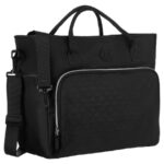 Schwarze, praktische Reisetasche aus Polyester mit einem Koffergriff – Peterson