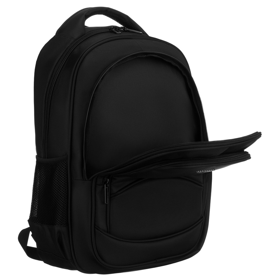 Schulrucksack aus Polyester in Schwarz mit USB-Anschluss – Peterson – Bild 9