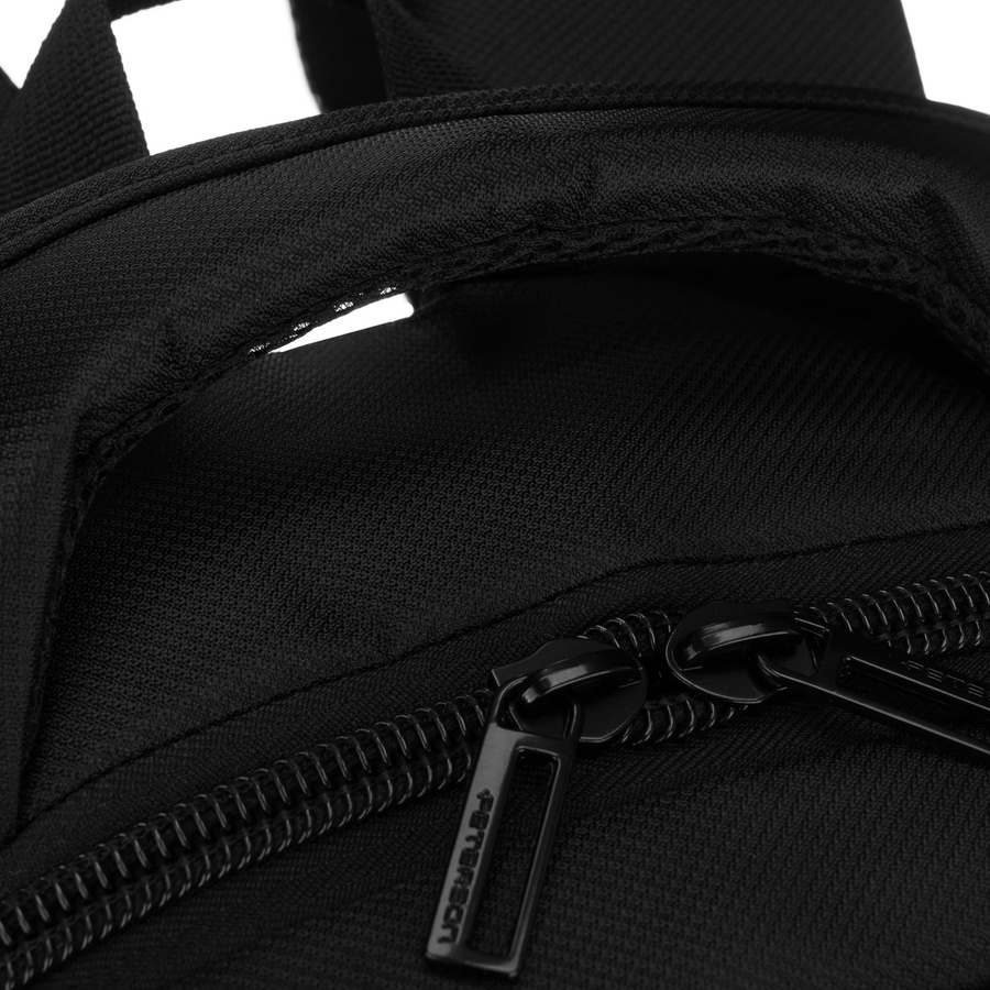 Schulrucksack aus Polyester in Schwarz mit USB-Anschluss – Peterson – Bild 14