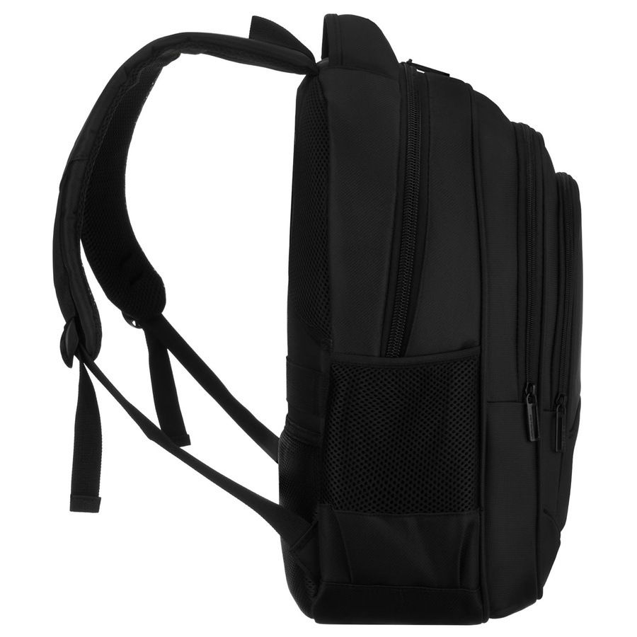 Schulrucksack aus Polyester in Schwarz mit USB-Anschluss – Peterson – Bild 4