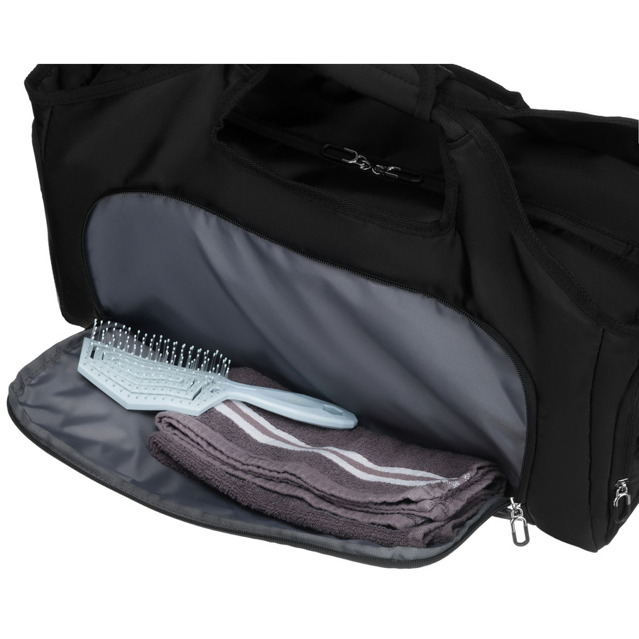 Schwarze, sportliche Reisetasche zum Umhängen – Peterson – Bild 7